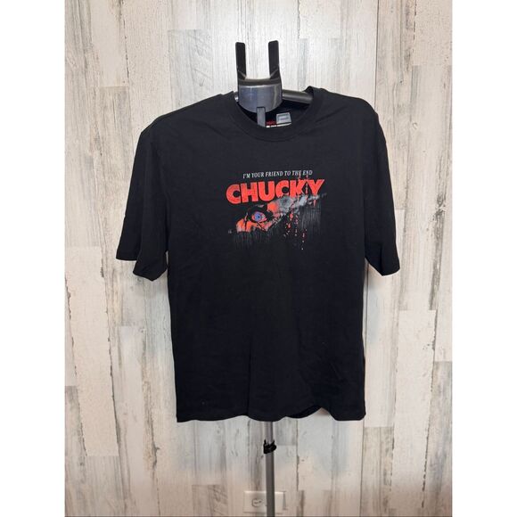 Chucky Graphic T-Shirt Men’s Size S Black Horror Movie Tee Good Guy Shirt - Picture 1 of 4
